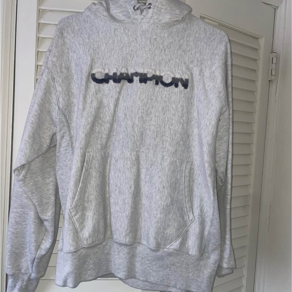 Champion Gray Pullover Sweater with Logo